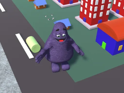 Play Grimace Shake City Chaos Online