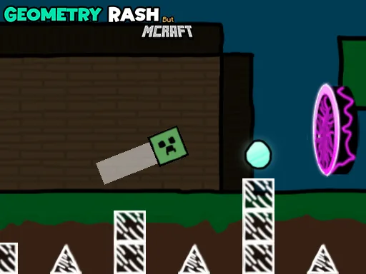 Play Geometry Rash But MCraft Online