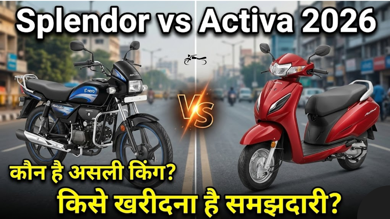 Hero Splendor vs Honda Activa 2026: माइलेज, फीचर्स और कीमत का महामुकाबला, जानिए आपके लिए कौन है बेस्ट?