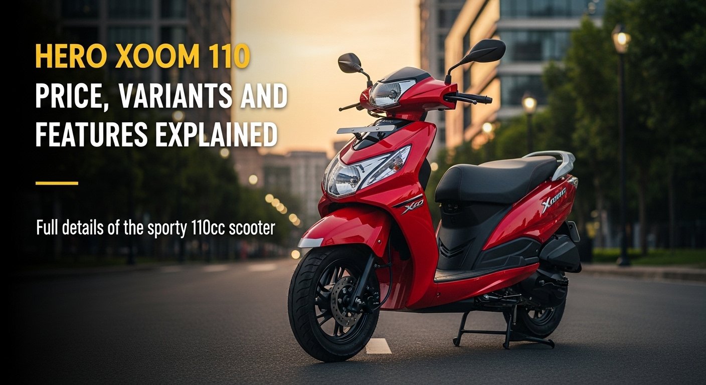 Hero Xoom 110 Price, Variants और Features Explained – स्पोर्टी 110cc Scooter का पूरा विवरण