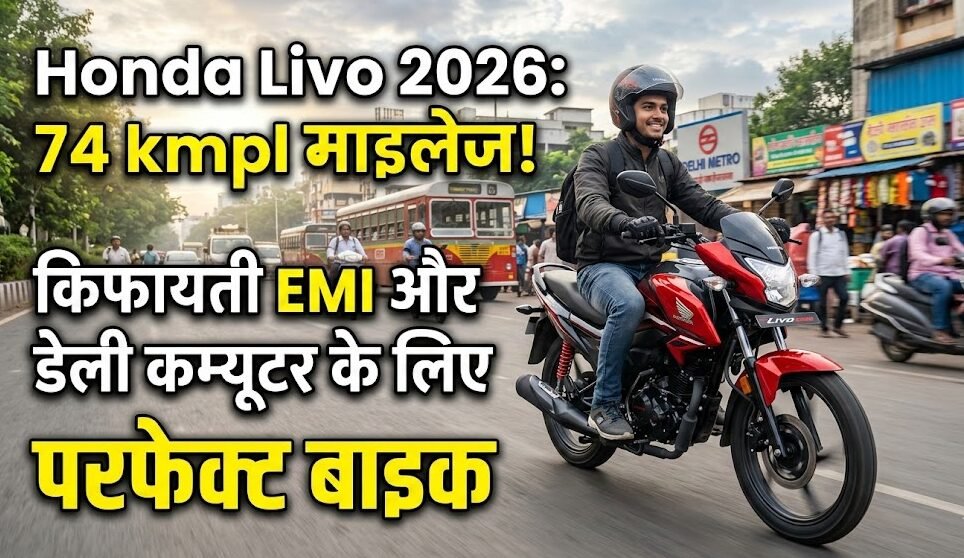 Honda Livo 2026: 74 kmpl माइलेज, किफायती EMI और डेली कम्यूटर के लिए परफेक्ट बाइक