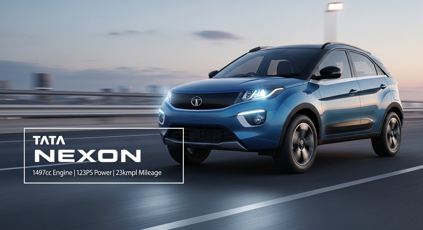 Tata Nexon 2026: 1497cc इंजन, 123PS पावर और 23kmpl माइलेज के साथ Updated Design में लॉन्च